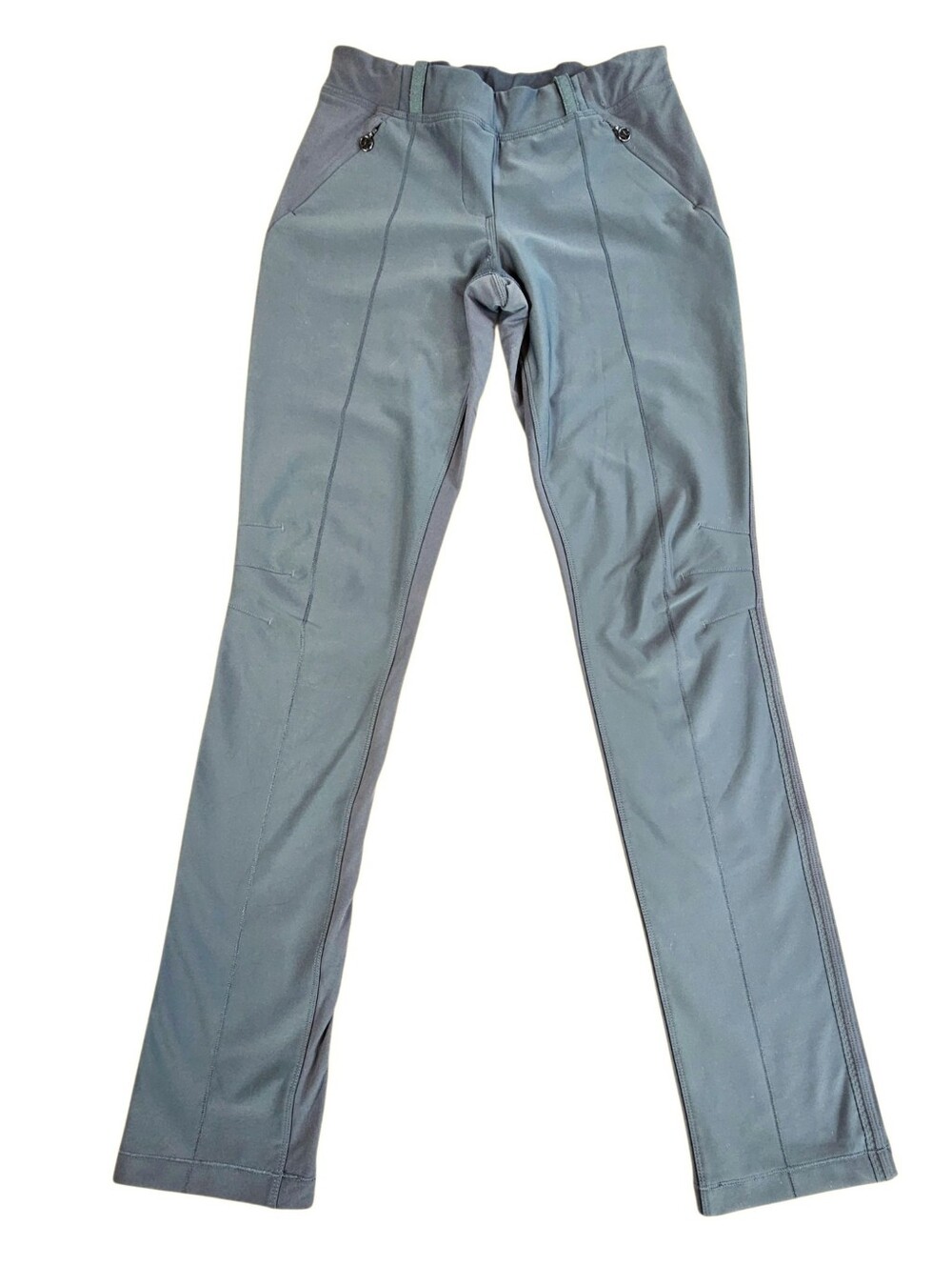Lululemon Women’s Gray Stretch Fleece Lined Pants With Zip Pocket